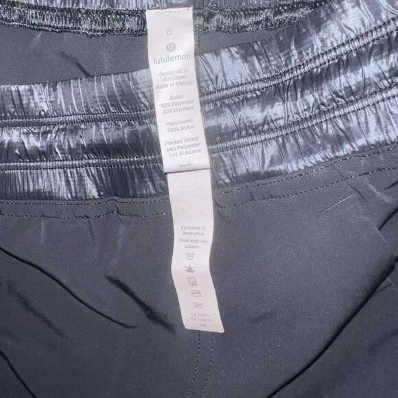 Lululemon Jogger Lightweight Elastic Drawstring Black Pant - Picture 4 of 5